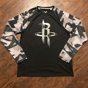 Houston Rockets Large Long Sleeve Athletic Shirt